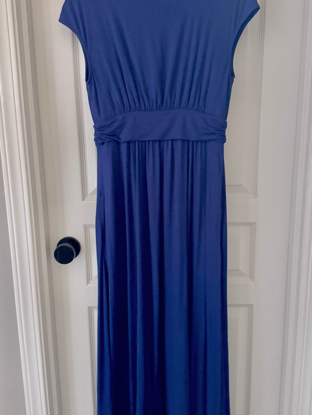 SOMA Medium Blue Midi Wrap-Style Dress. SZ Medium Excellent Condition - Picture 3 of 5